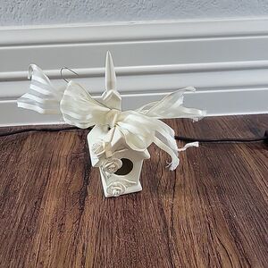 Mud Pie Victorian Rose Church Ornament - 15605  Christmas Holiday Tree Romantic